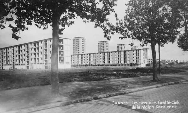 The unfinished apartment blocks at Drancy.