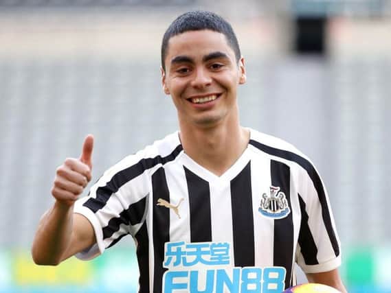 Miguel Almiron became Newcastle's record signing last month.