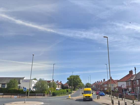The collision happened on Prince Edward Road in South Shields. Image copyright Google Maps.