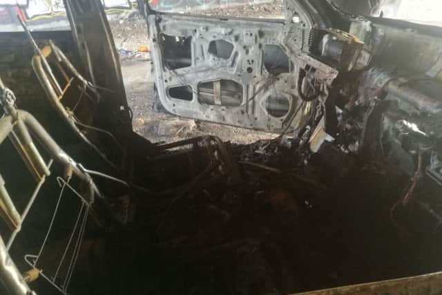 Car found alight in the underpass in South Shields