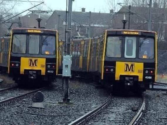 A broken down Metro train is causing delays on the South Tyneside line