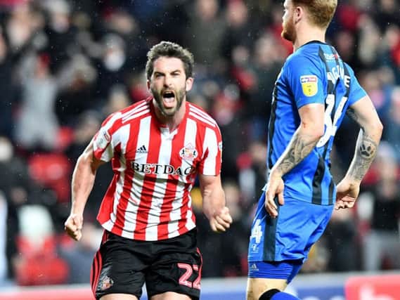 Will Grigg opened his Sunderland account against Gillingham