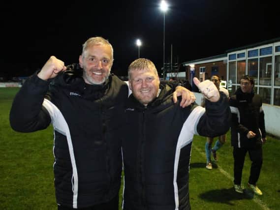 Joint managers Lee Picton and Graham Fenton.
