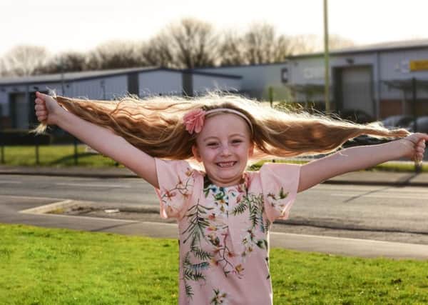 Amelia Reveley (6) of Garden Gate Drive South Shields, is having her first ever haircut and will be raising funds for the Little Princess Trust.