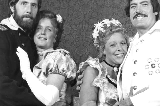 Peter, appearing alongside Barry Hichmore, Edith Kemp and Ann Melennan, in Calamity Jane in 1978.