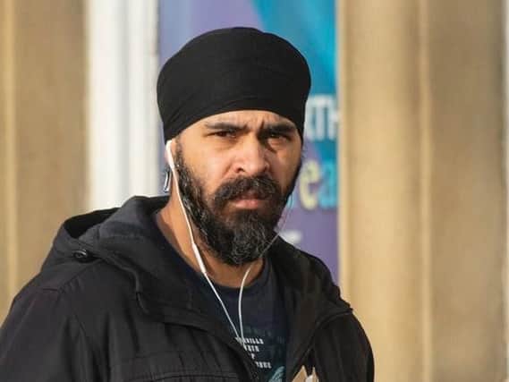 Baljinder Singh outside Newcastle Crown Court on Monday morning before he was jailed.