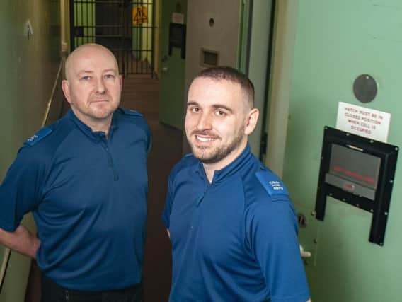 PCSO Mark Halliday (left) and PCSO Steve Graham