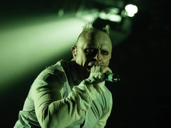 Keith Flint of The Prodigy, pictured at their last appearance in Newcastle, in November 2015.