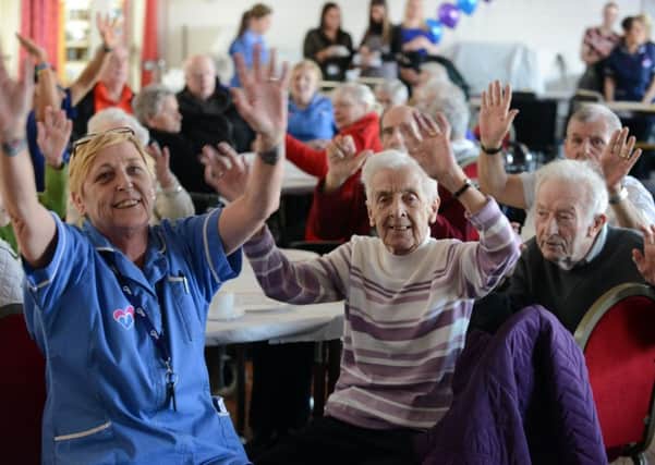 Comfort Call afternoon tea and entertainment for service users.
