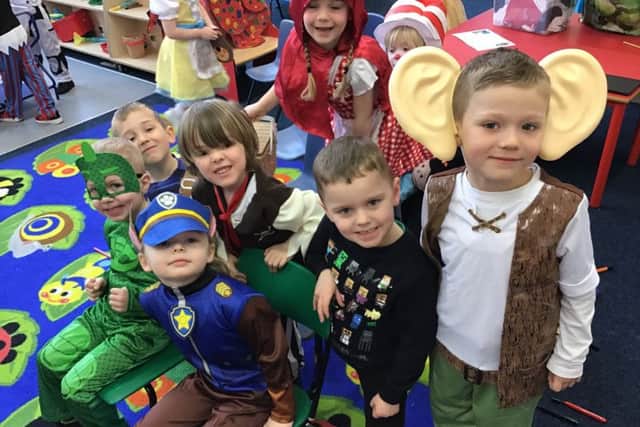 Children dressed as a range of characters from their favourite books to mark the annual event.