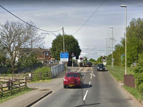 The collision happened at the level crossing in Tile Shed Lane, Boldon. Image copyright Google Maps.