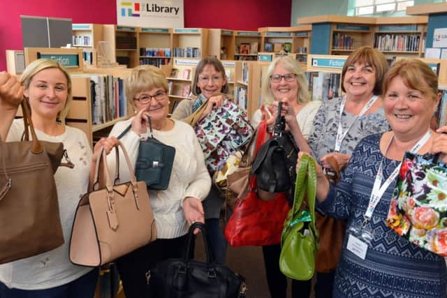 In the bag. Volunteers at Boldon Library