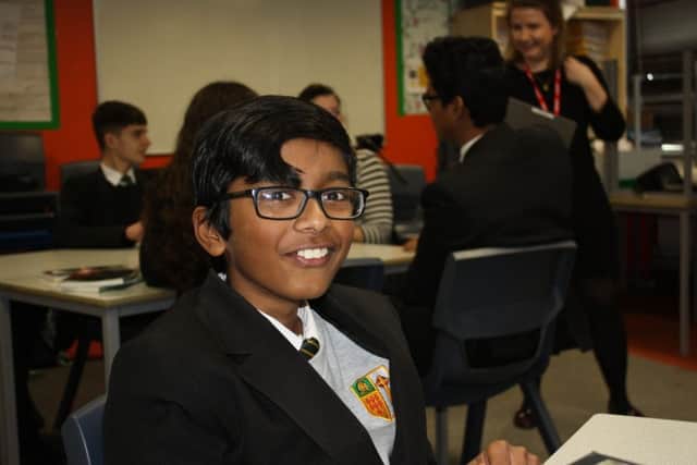 St Wilfrid's RC College pupil Aditya Menon has taken part in a Teach First campaign.