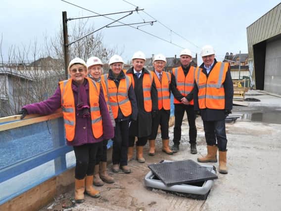 South Tyneside Council cabinet members on a trip to South Shields' new 21million transport interchange.