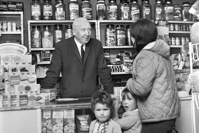 A typical sweet shop from the 1960s.