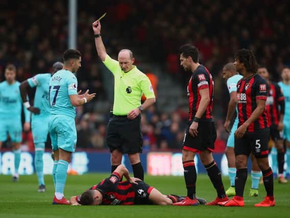 Newcastle United fans were disappointed with the performance of referee Mike Dean