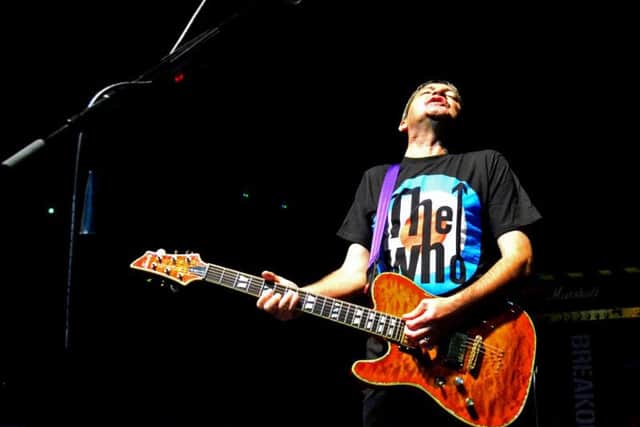 Iain McCallum of Stiff Little Fingers as they brought their Ignition tour to the O2 Academy in Newcastle. Pic: Gary Welford.