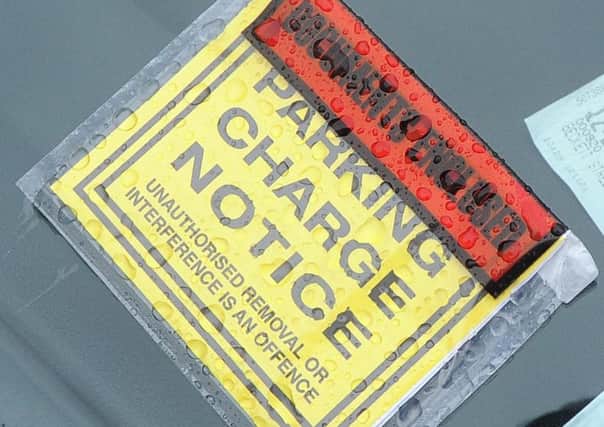 A parking ticket.