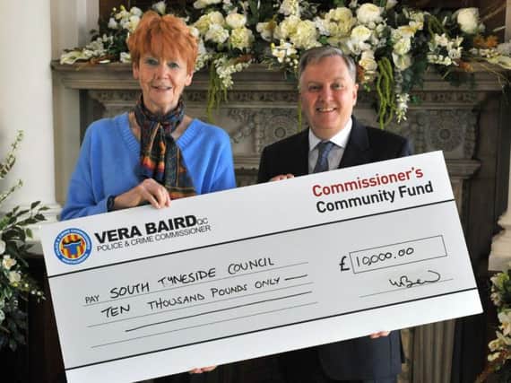 Northumbria Police and Crime Commissioner, Dame Vera Baird QC and South Tyneside Council leader Iain Malcolm.