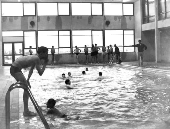 South Shields Grammar Technical School for Boys new swimming pool. in 1965.