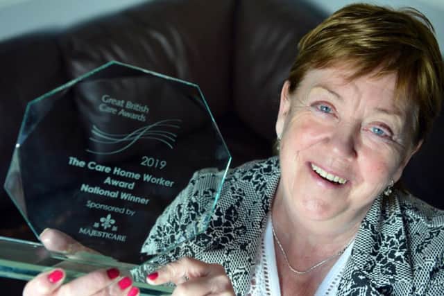 Harmony House carer Norma Jewitt wins national award