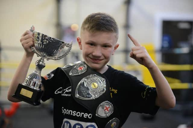 Kuei Ling kickboxer Zak Thorpe, 11 wins the English belt