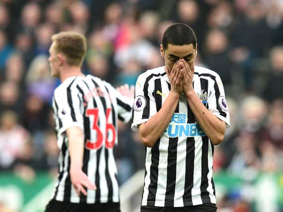 Miguel Almiron is facing a suspension - but it won't affect Newcastle United