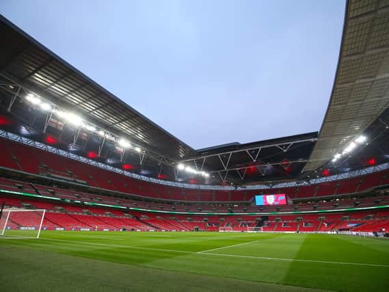 Wembley Stadium in north London.