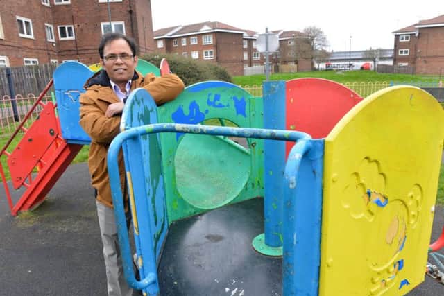 Residents are unhappy on St Marks Play Area condition at Bedford Avenue, Laygate. Ali Hayder