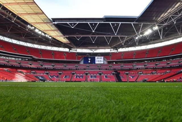 The rebuilt Wembley before Newcastle's Premier League game against Tottenham last month.