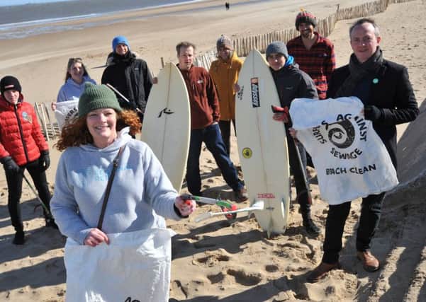Linda Lambert, who has arranged a beach clean with South Shields Surf School and the Green Party.