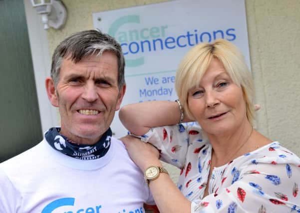 Charity runner Carl Mowatt prepares for his new run for Cancer Connections Deborah Roberts
