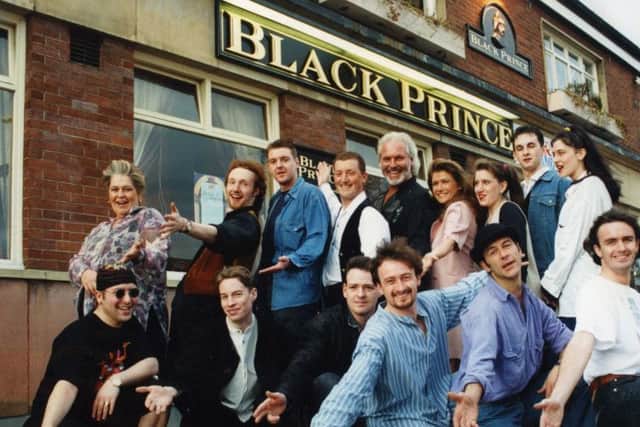 Finalists in the Black Prince talent contest pictured in April 1995 .