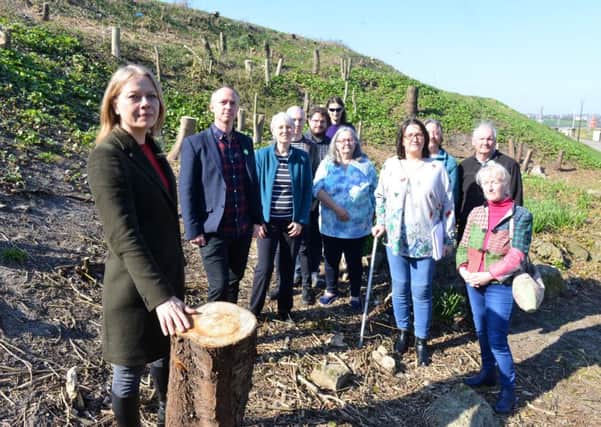 Green Party co-leader Sian Berry visits North Marine Park with South Tyneside Tree Action Group