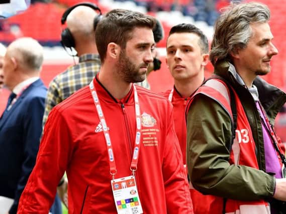 Players at Wembley.