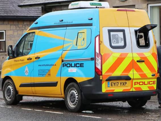 Northumbria Police speed camera van