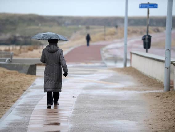 Sandhaven Beach: April showers are set to hit South Tyneside tonight.