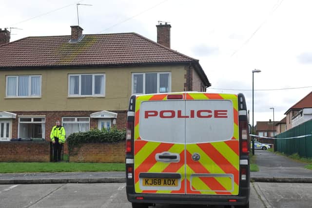 Police were called to Thames Avenue in Jarrow on Sunday after a man's body was found. They are now treating the incident as a suspected murder.