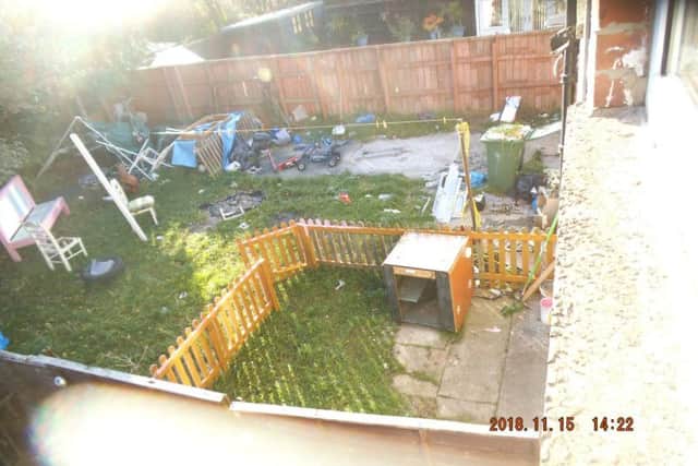 Ashley Corbett, 18, of Iona Road in Jarrow, was also fined after leaving sacks of rubbish and discarded furniture were left in the front and back gardens of his property.