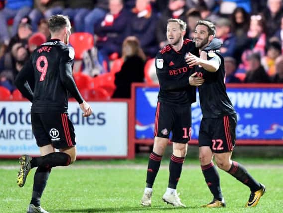Sunderland claimed a big three points at Accrington Stanlet