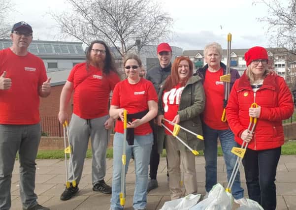 South Shields MP Emma Lewell-Buck, right, with the volunteer group