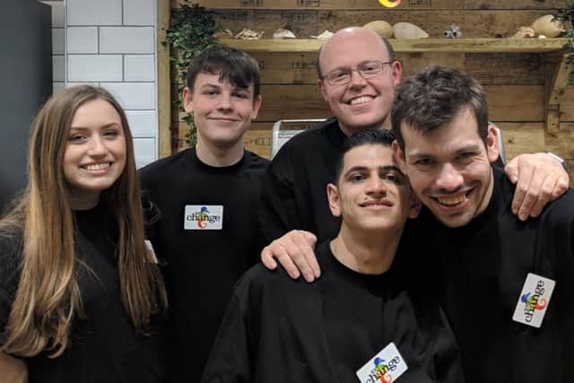 Sea Change staff team: Georgina Whale-Spencer, Harrison Farrell-Forster, Fari Farazandeh, Andrew Auty, Bryn Howard.