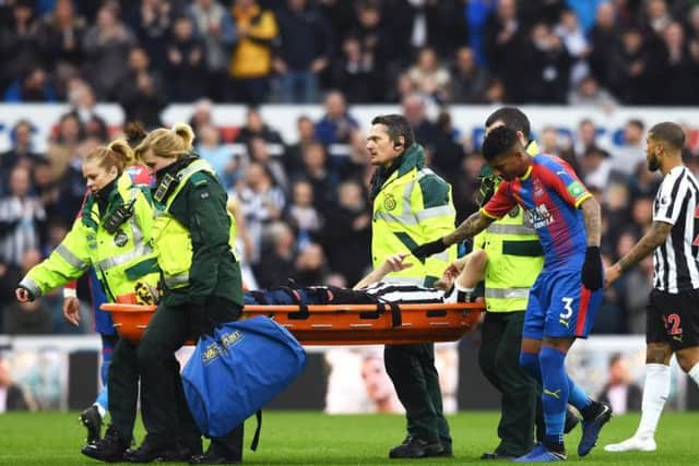 Florian Lejeune is stretchered off.