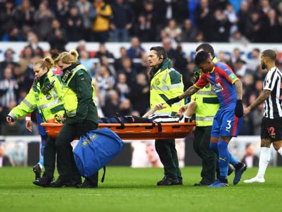 Florian Lejeune is stretchered off.