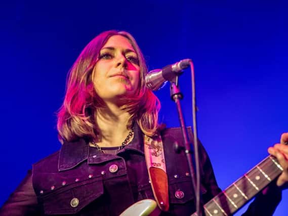 Rebecca Lovell of Larkin Poe at the Riverside in Newcastle. Pic: Mick Burgess.