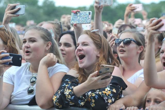 Enjoying The Vamps at Bents Park.