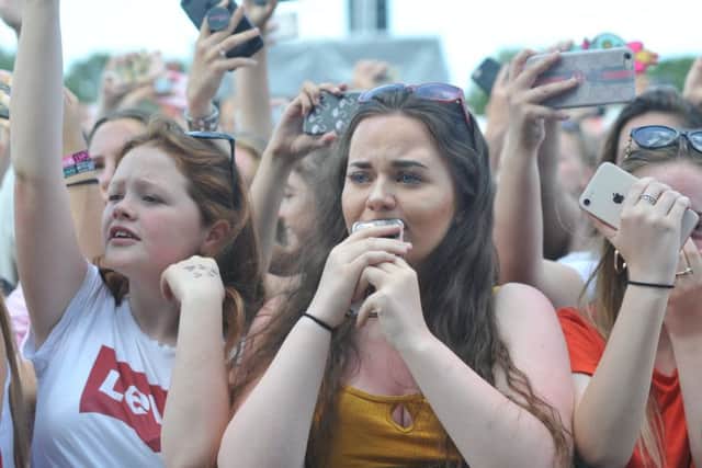Enjoying the show in South Shields.