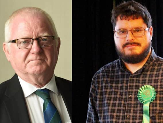 (L-R) Wilf Flynn (Labour) and Matthew Giles (Green Party)