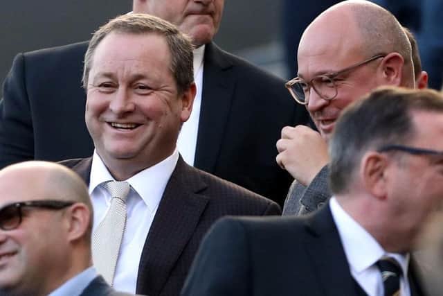 Mike Ashley and Lee Charnley.