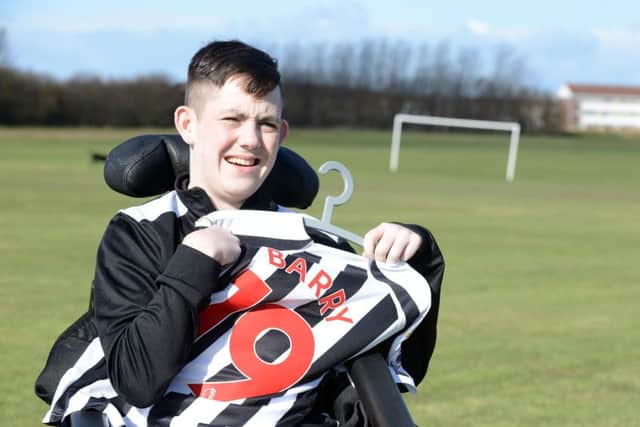 Fredriech's Ataxia sufferer Ewan Barry has become an ambassador for Newcastle FC
